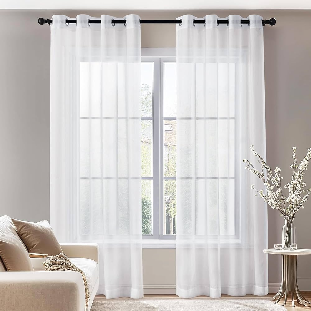Cortinas Translúcidas Blancas