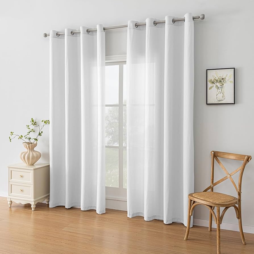 Cortinas Translúcidas Blancas