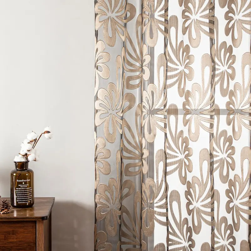 Cortinas elegantes Premium estilo floral