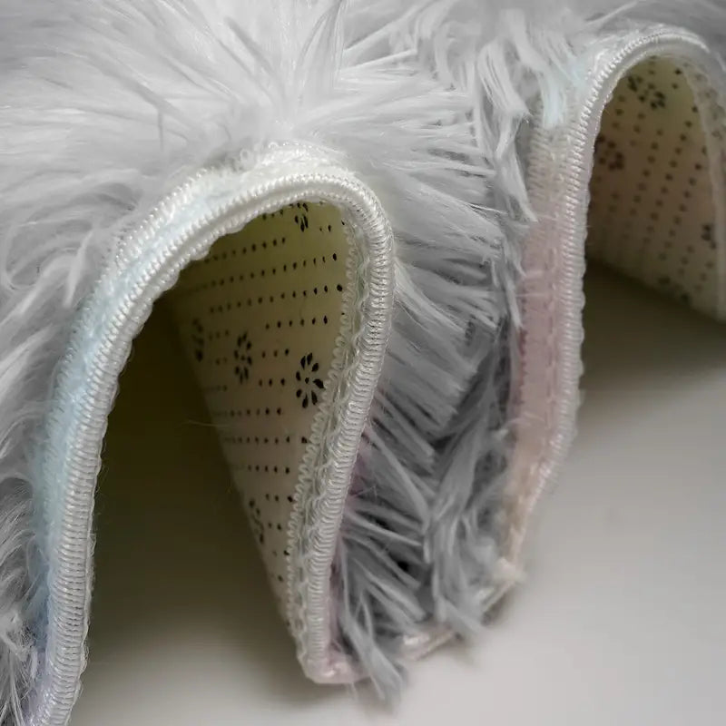 Alfombra redonda de felpa para la decoración de la sala de estar