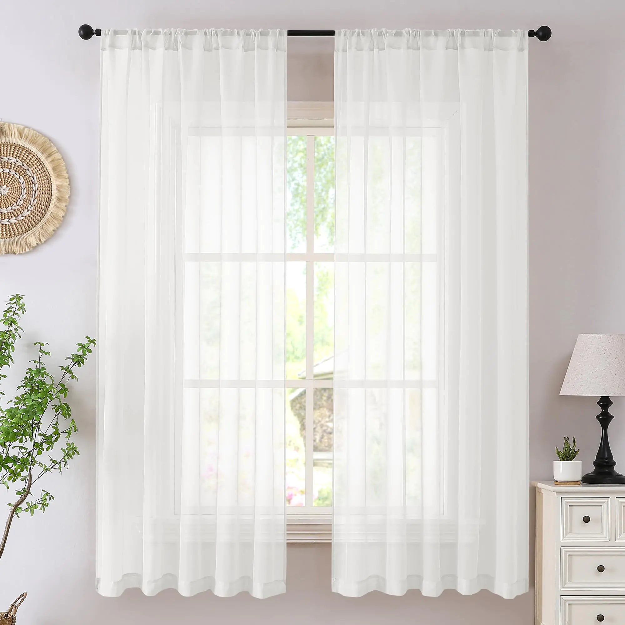 Cortinas Translúcidas Blancas