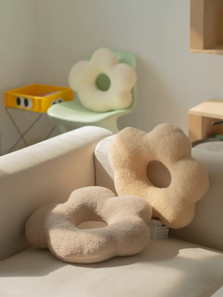 Cute corean cushion  de Terciopelo de Cordero para Sofá