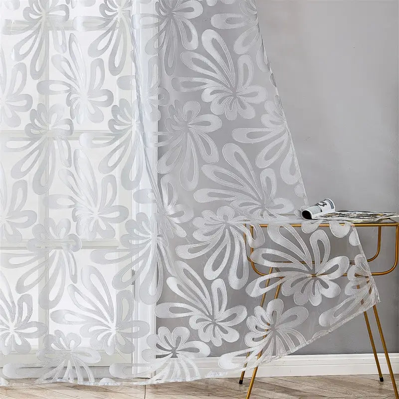 Cortinas elegantes Premium estilo floral