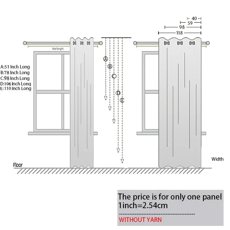 Cortinas elegantes Premium estilo floral